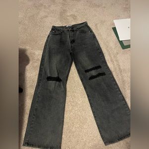 Adika high waisted/wide leg jeans (barely worn): size- L